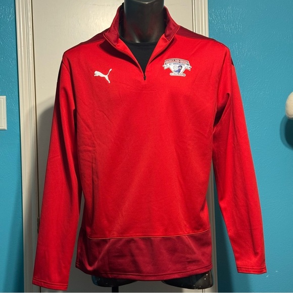 Puma Dry Cell Red Performance quarter zip Pullover size XXL nwt - Picture 2 of 16